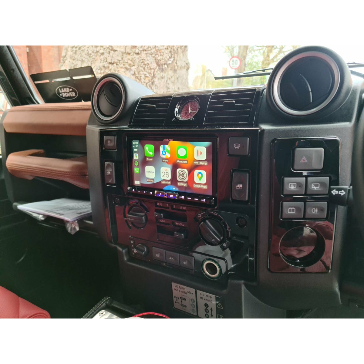 Land Rover Defender Puma - Double Din Stereo Upgrade – ICE Systems